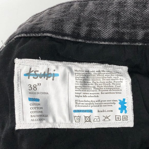 Ksubi Black Wide-Leg High Rise Jeans | Made in China - Picture 6 of 7